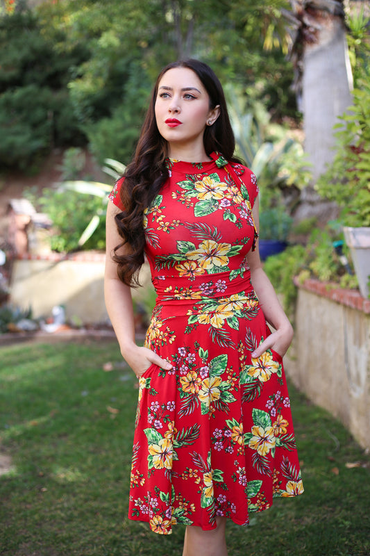 Tiki Style Vintage Dress