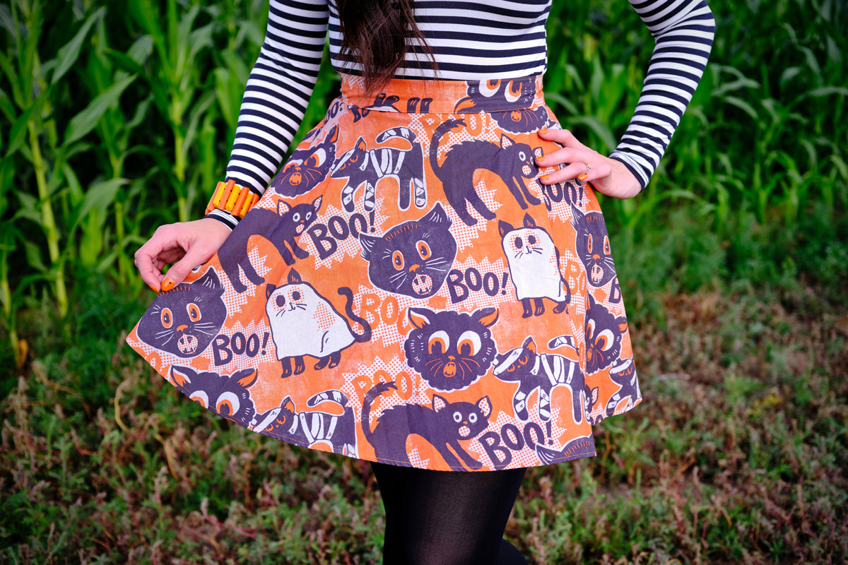 Scaredy Cat Skater Skirt