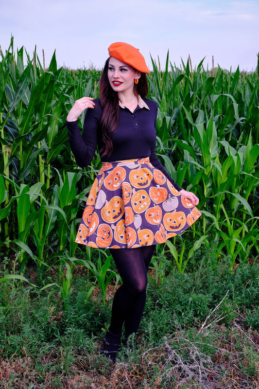 Jack-o-Lanterns Skater Skirt