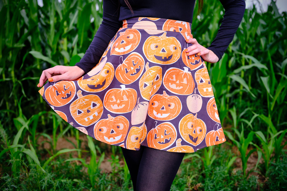 Jack-o-Lanterns Skater Skirt