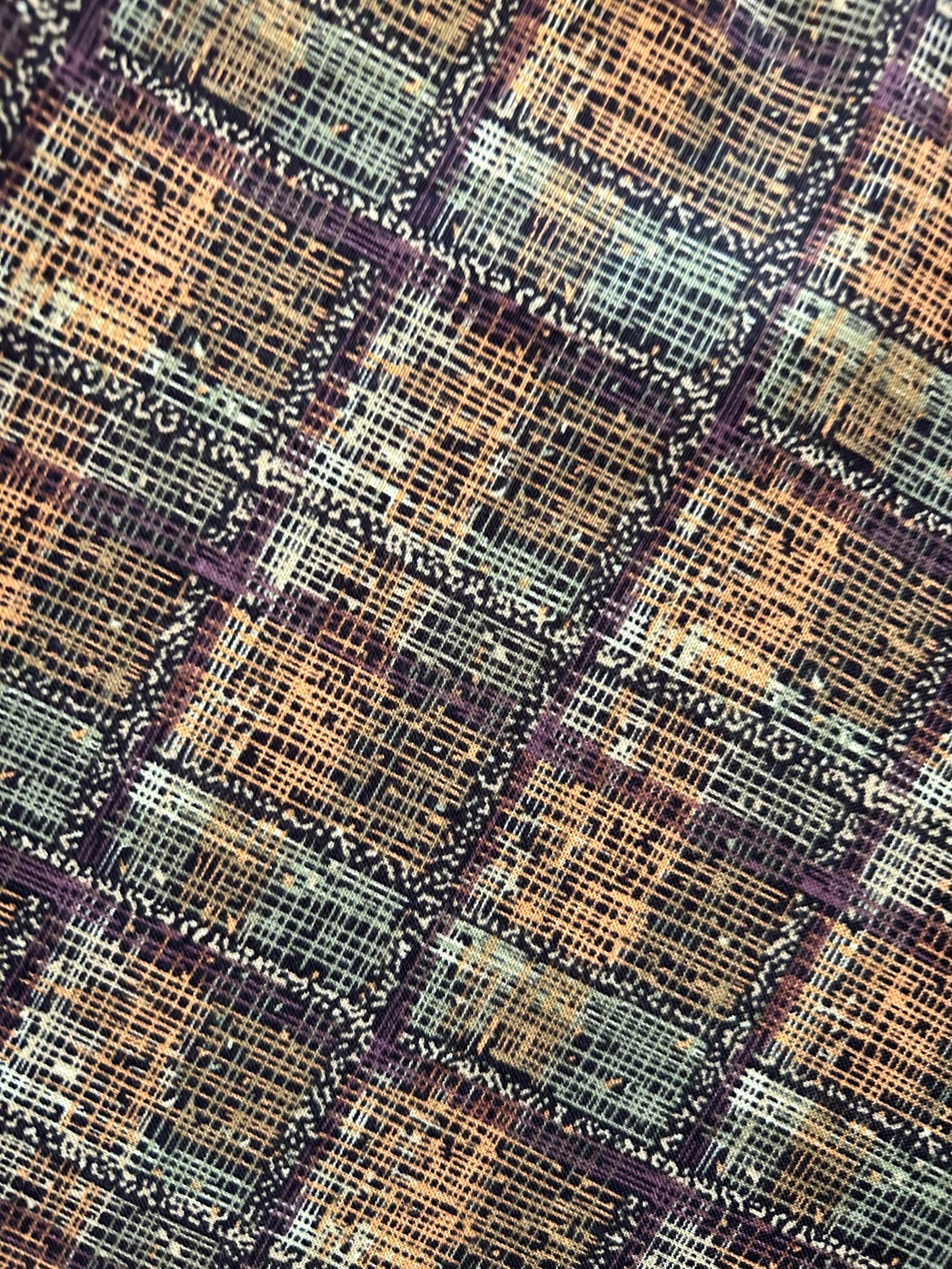 close up of green plaid
