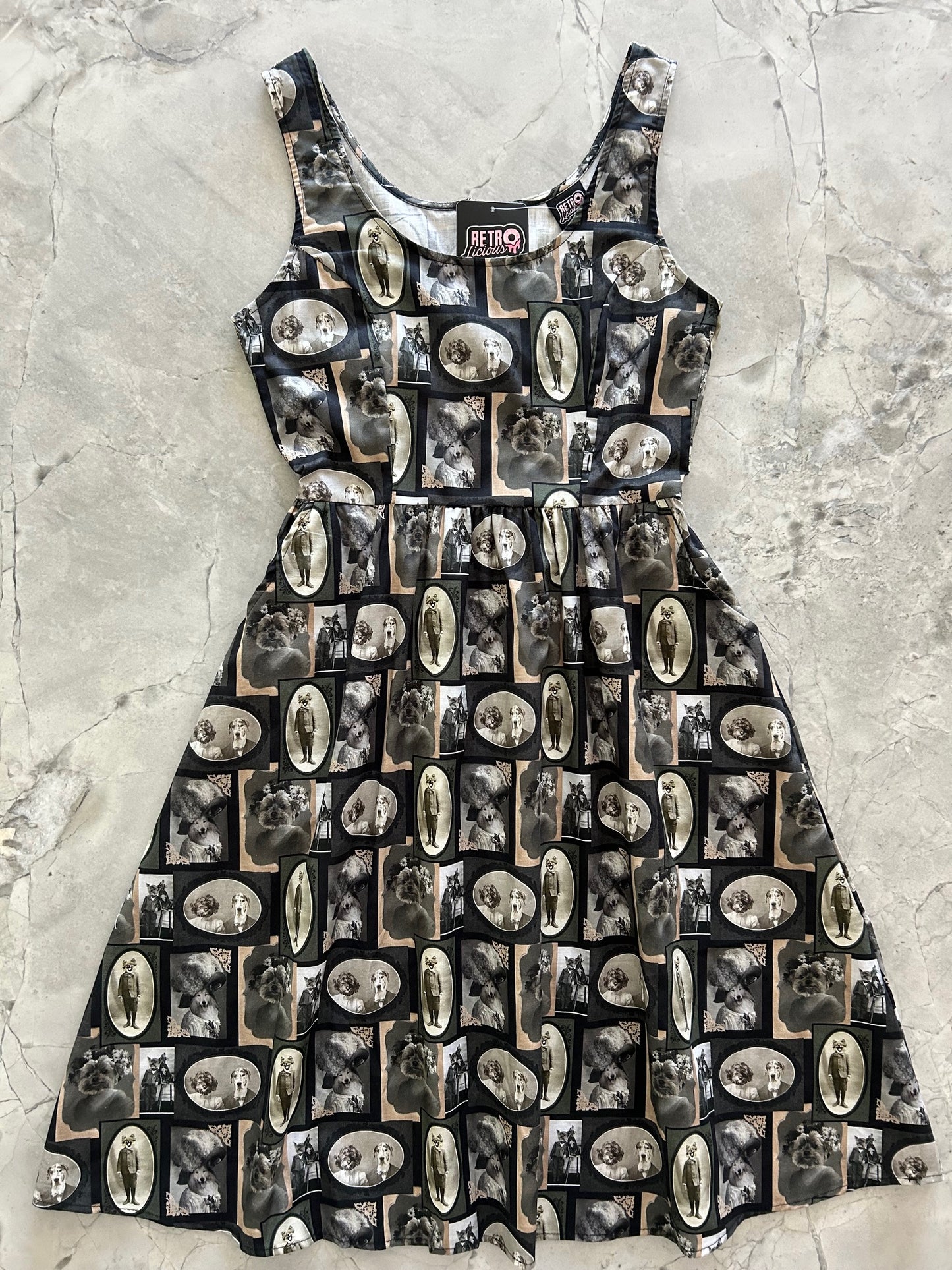 flatlay of dapper dogs dress