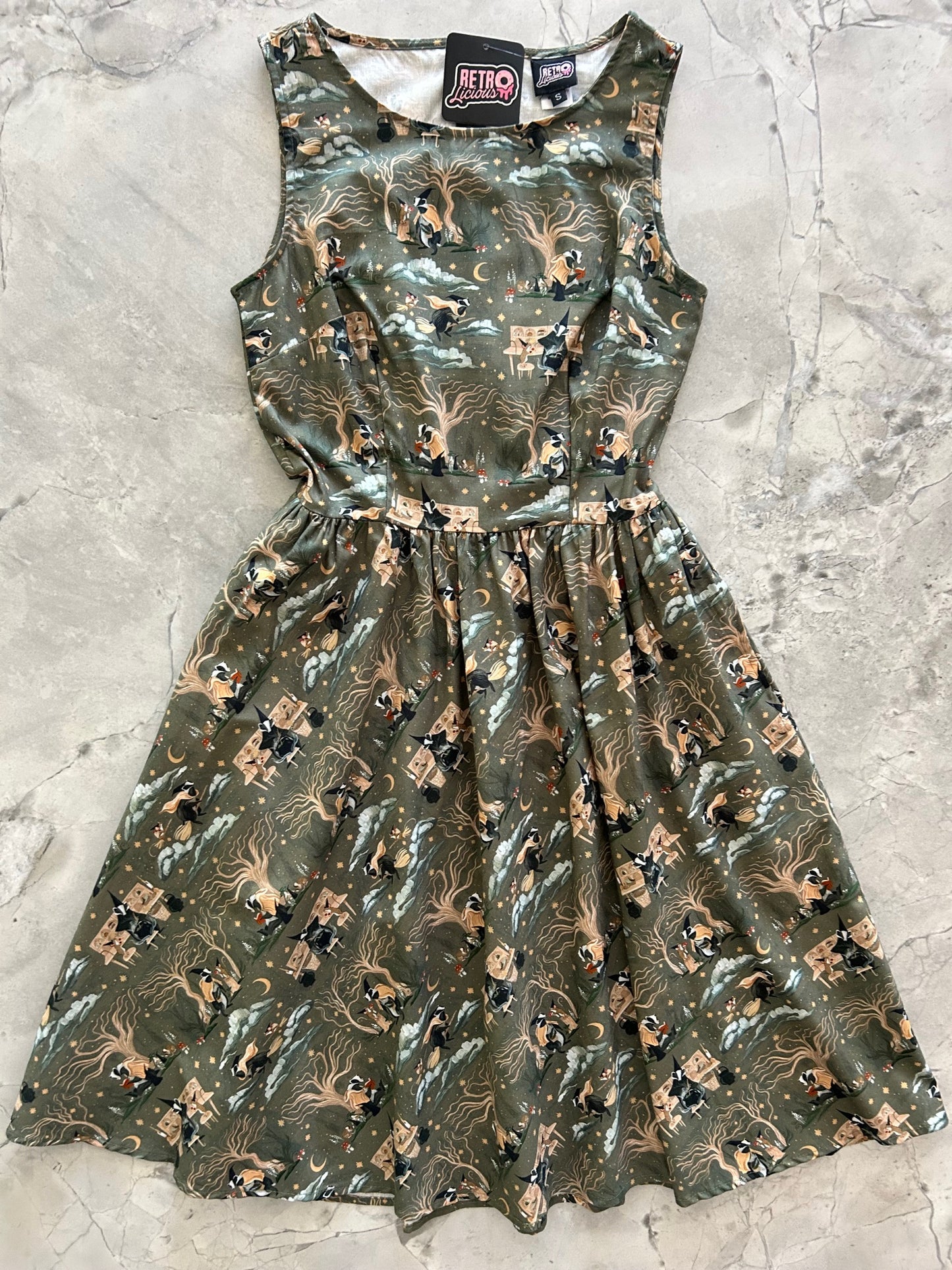 flatlay of Badger & Mouse Vintage Dress
