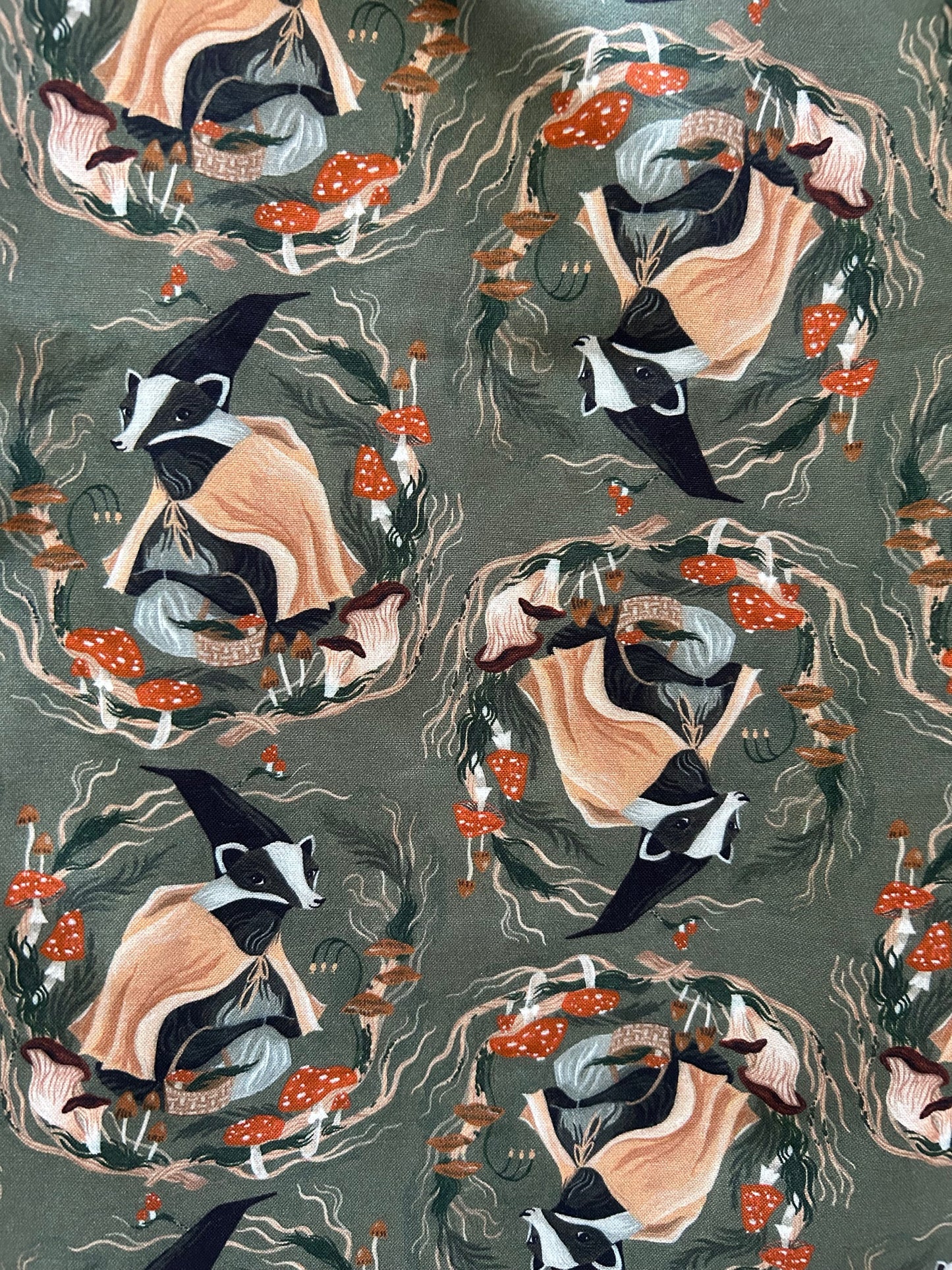 fabric close up of Badger Fit & Flare Dress