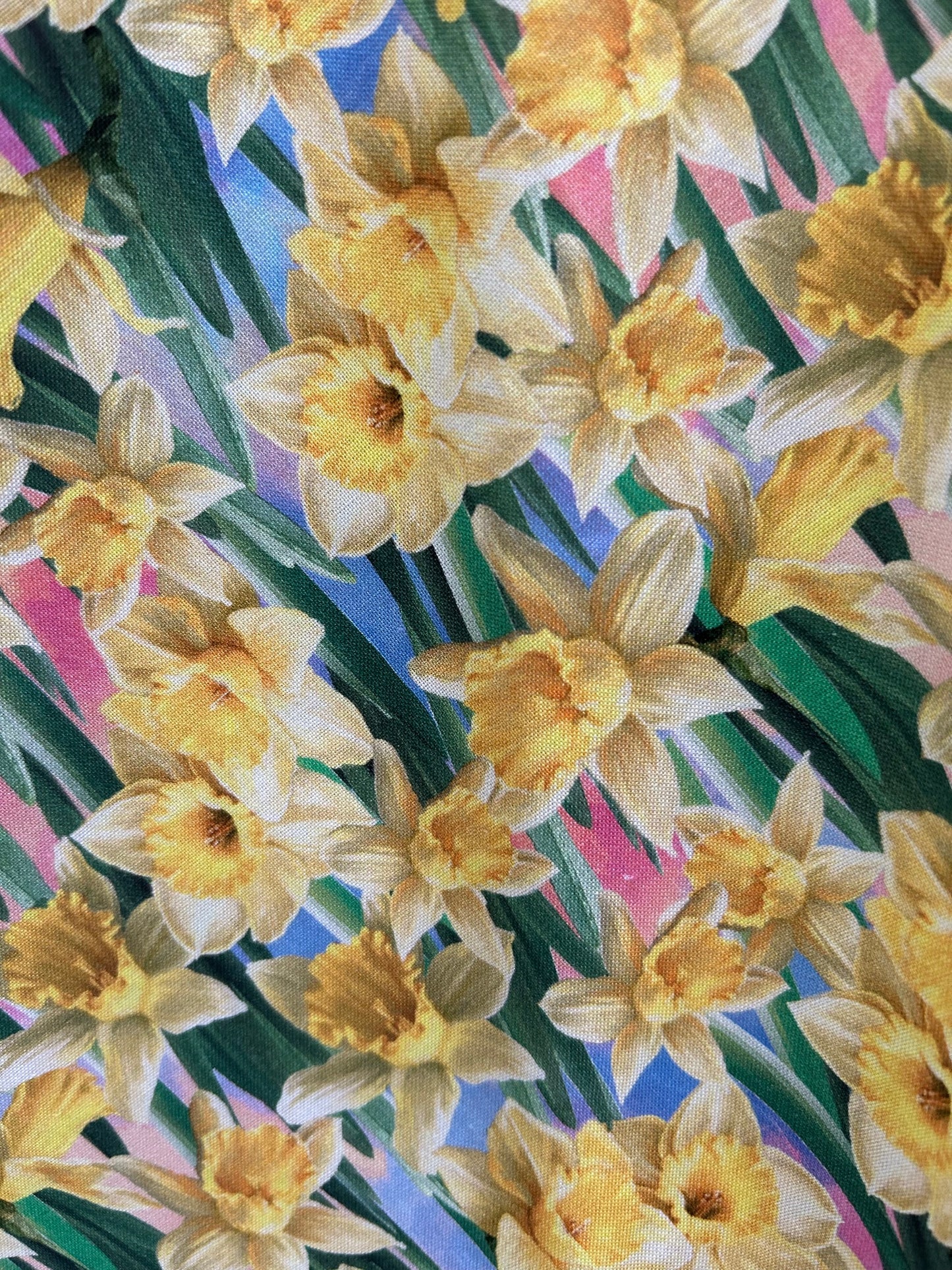 close up of the daffodil print