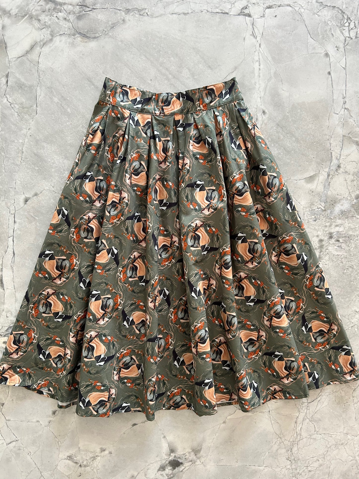 flatlay of badger doris skirt