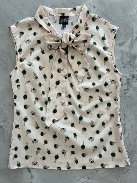 flatlay of potions bow top