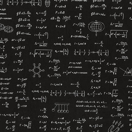 a swatch of our equations skater dress showing some of the equations close up