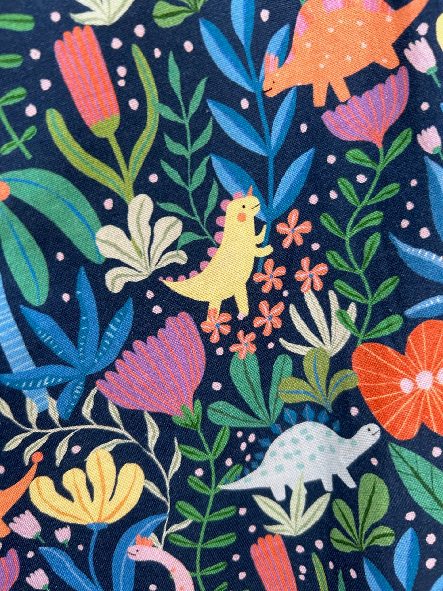 a swatch of the fabric of the prehistoric skater dress