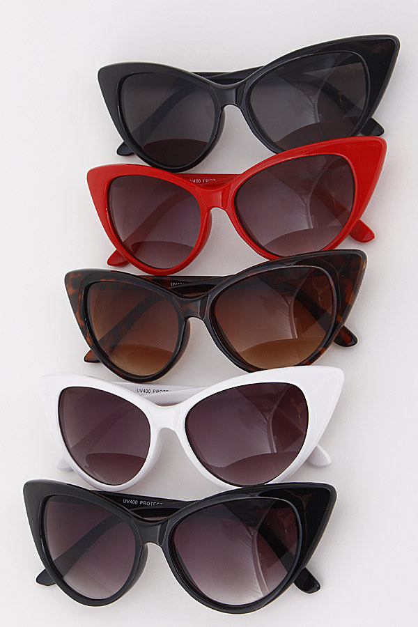 Everyday Cat Eye Sunglasses | Pinup & Retro Accessories Black