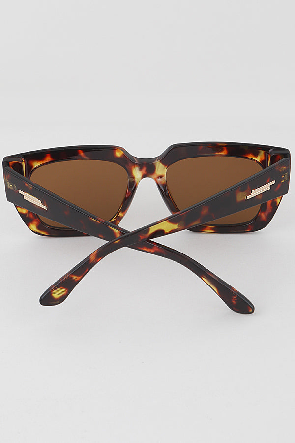 Retro Thick Frame Square Sunglasses