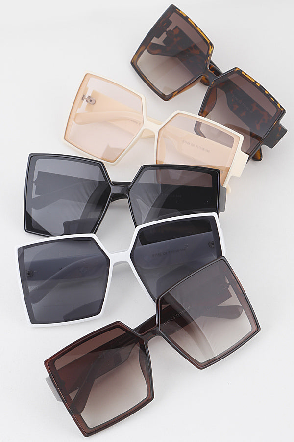 70s Style Square Sunglasses