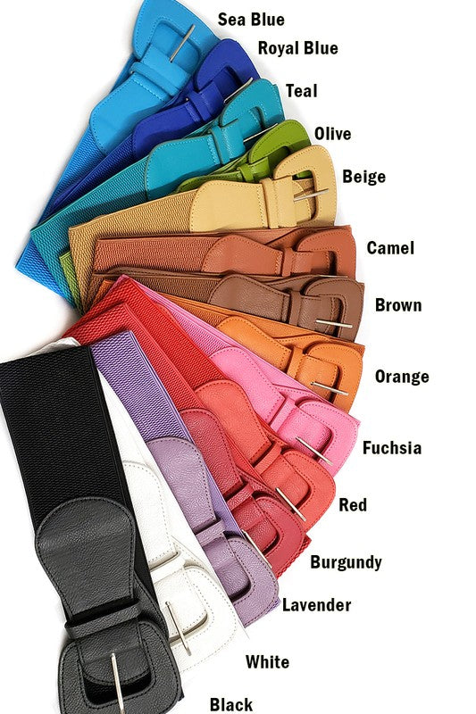 Retro Style Cinch Belt in multiple colors