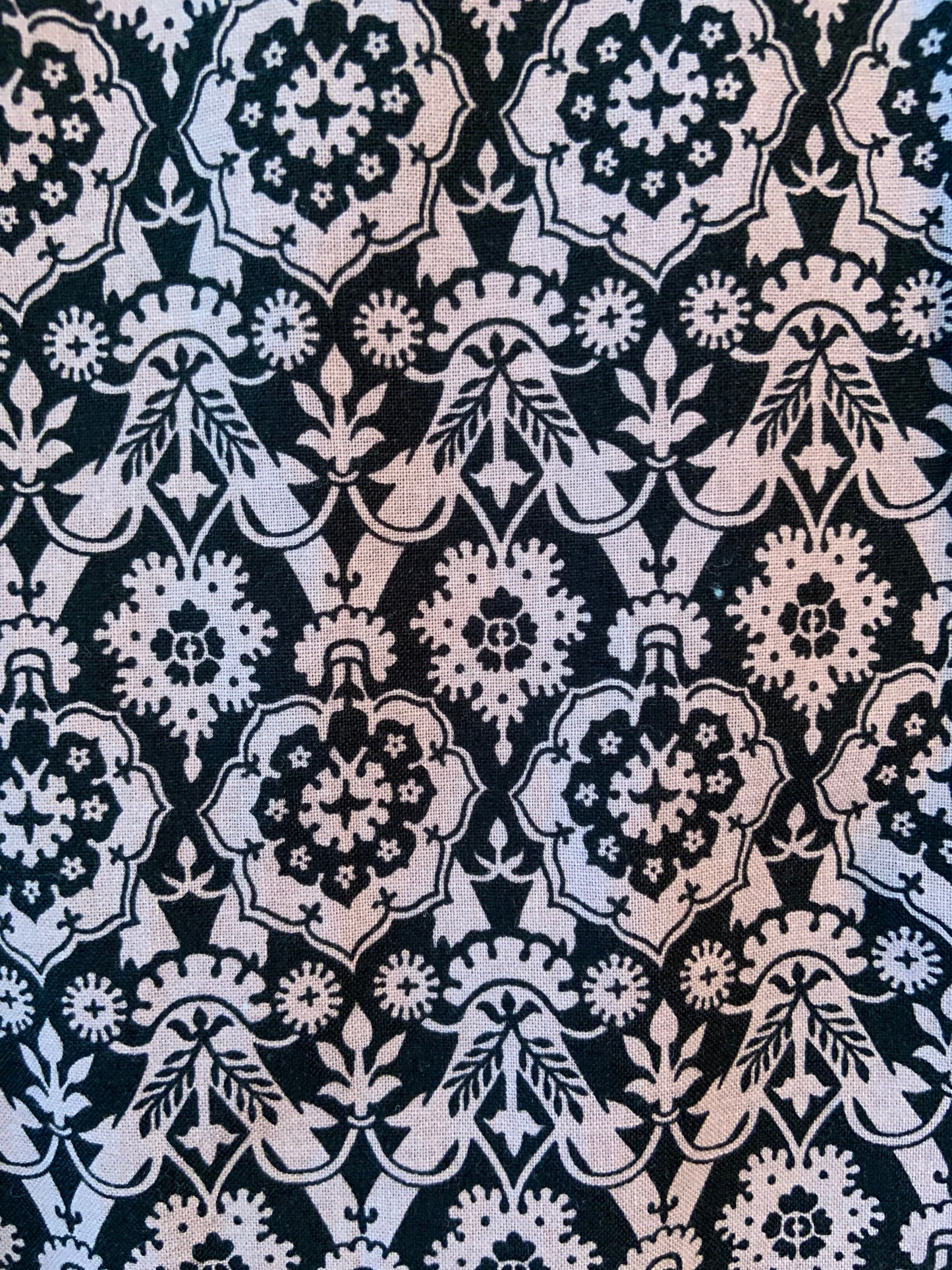 a close up of print of ghoul girl dress