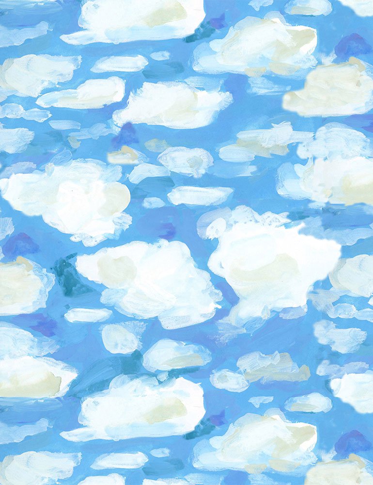 blue sky and white clouds
