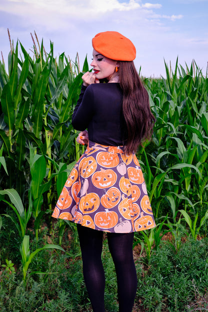 Jack-o-Lanterns Skater Skirt