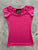 5012 Boat Neck Top in Hot Pink - Plus Sizes only