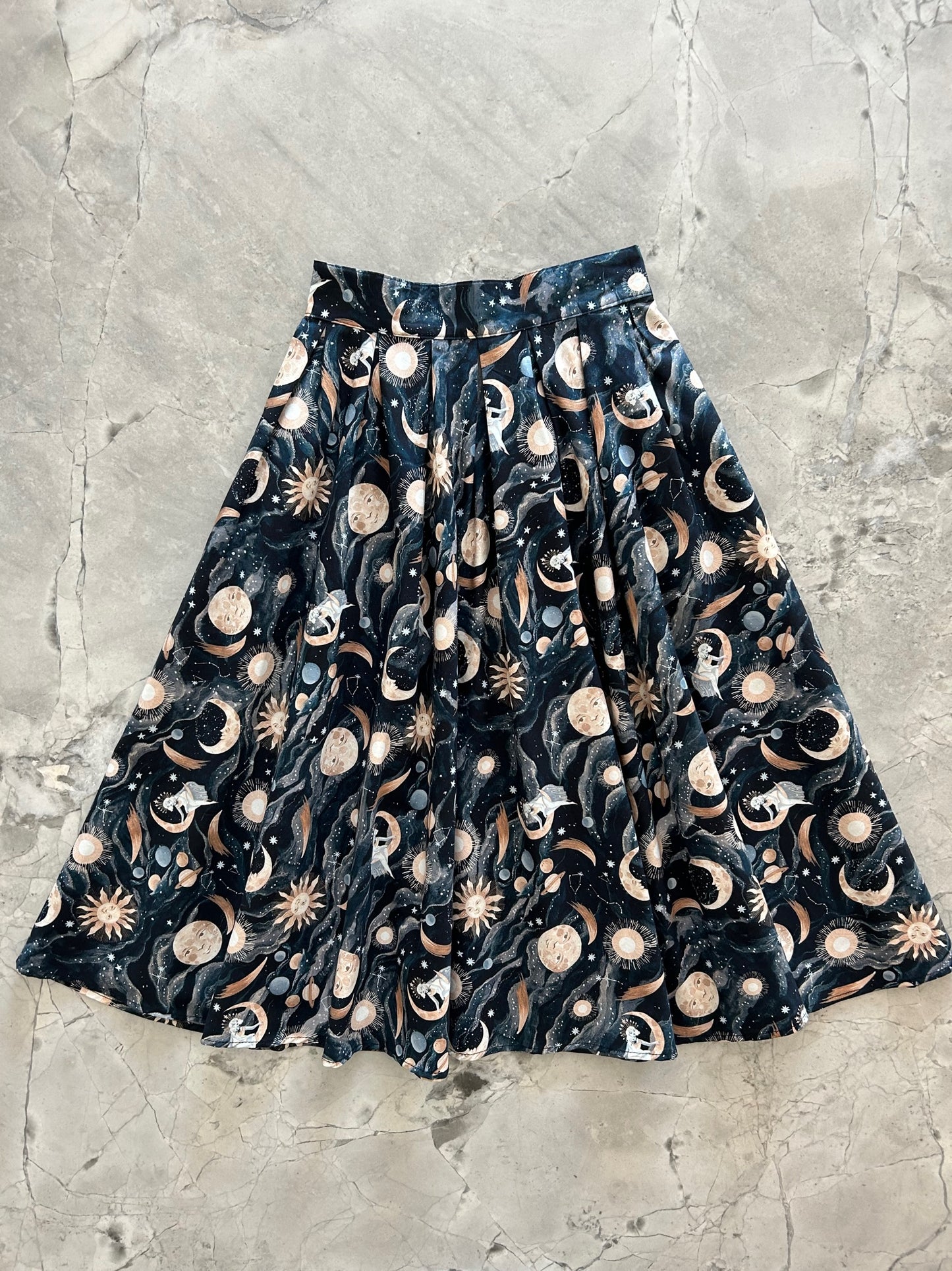 flat lay of luna doris skirt