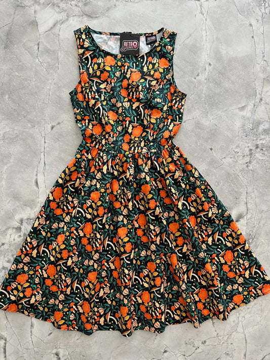 an image of dress flat lay of our Flora Vintage Dress