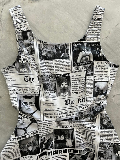 a close up image of the bodice of our cat chronicle dress