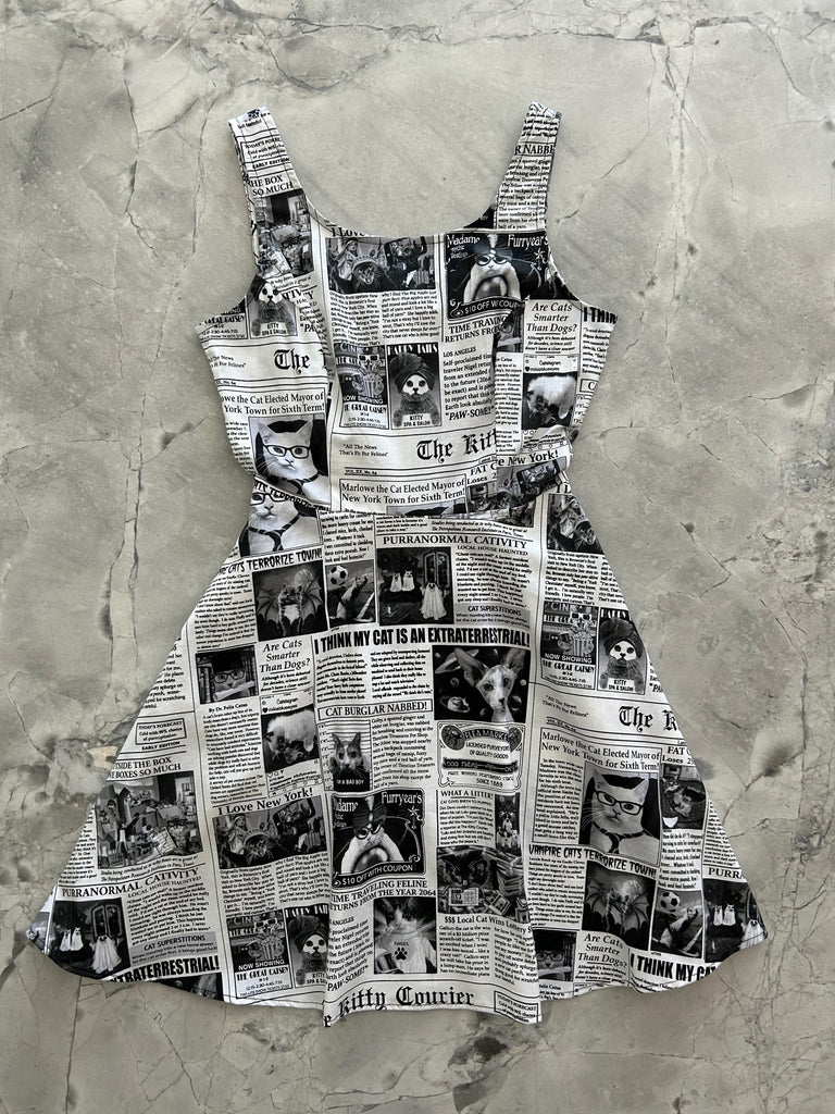 5214 Cat Chronicle Skater Dress
