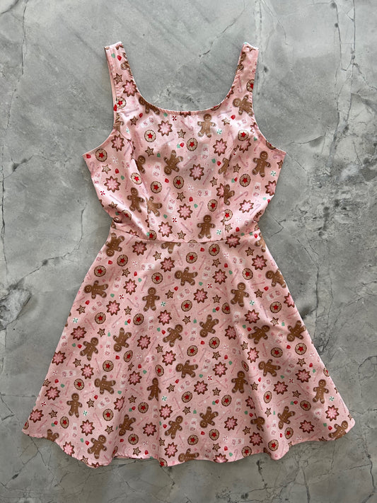 a flat lay of holiday treats skater dress 