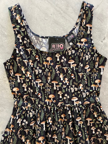 5295 Mushrooms Fit & Flare Dress
