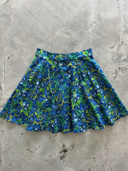 flatlay of the irises skater skirt