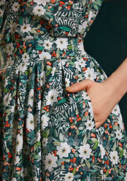 Winter Floral Doris Skirt