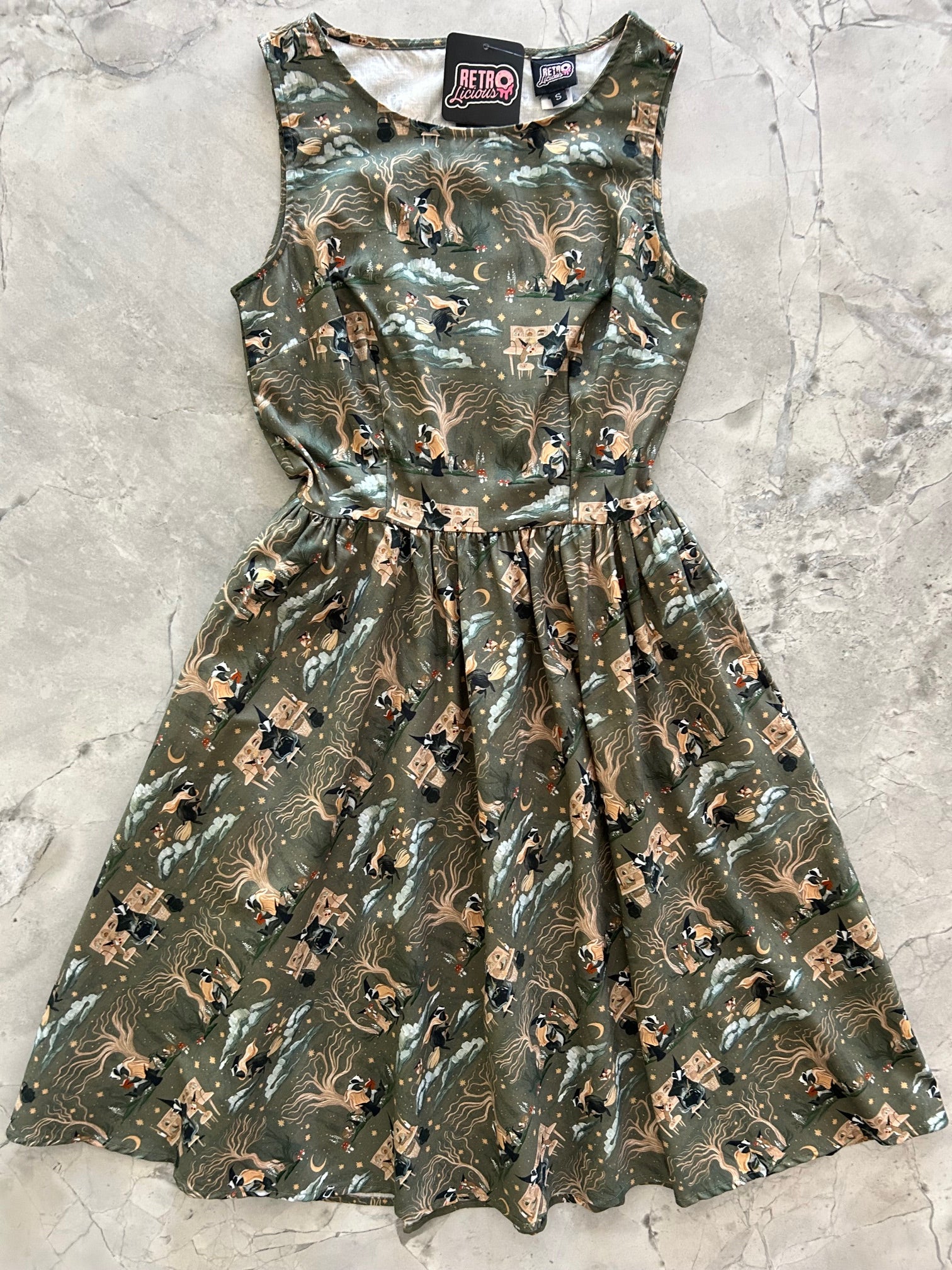 flatlay of Badger & Mouse Vintage Dress