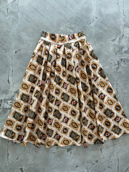 flatlay of mushrooms doris skirt