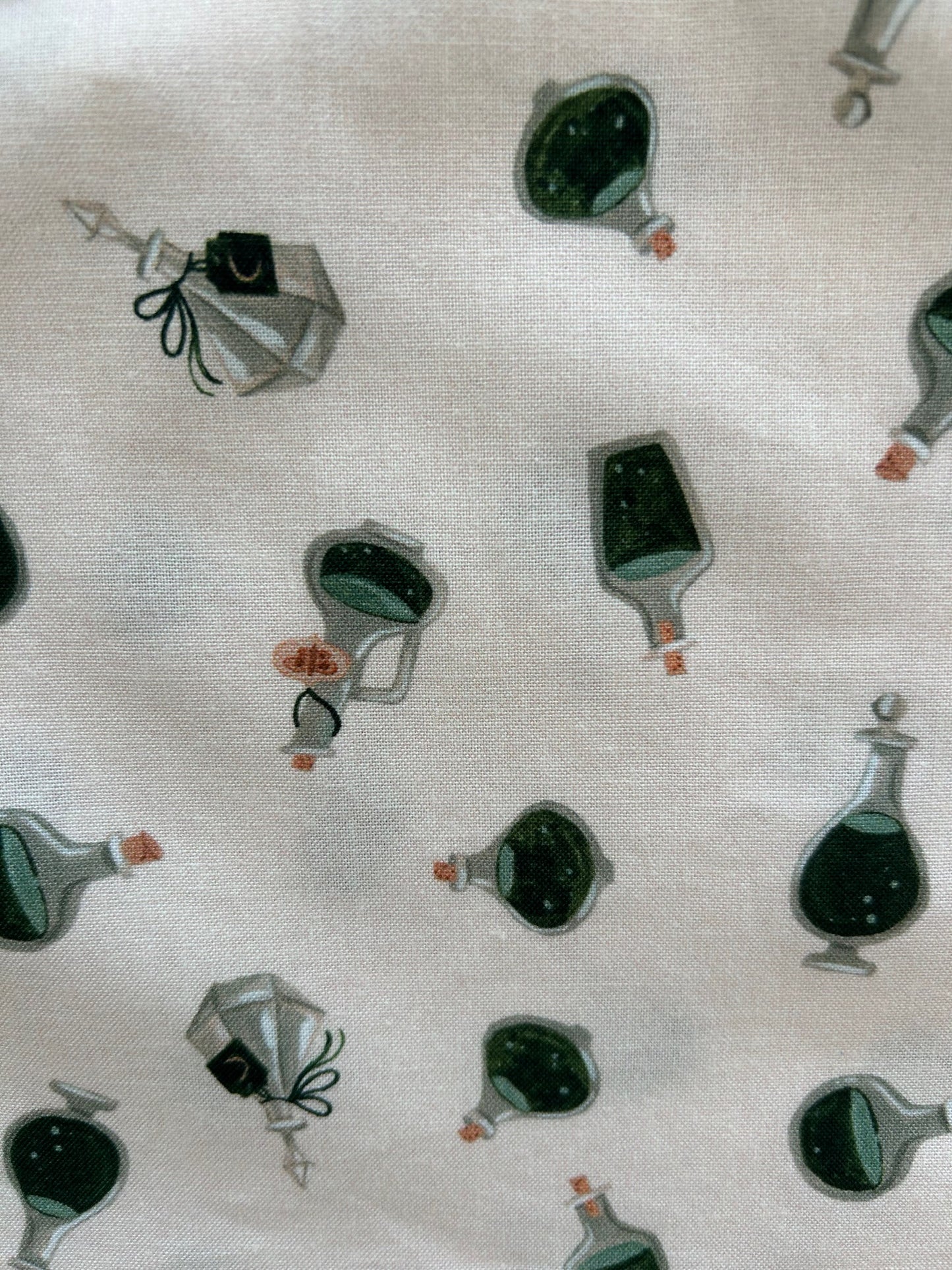 close up of potions print