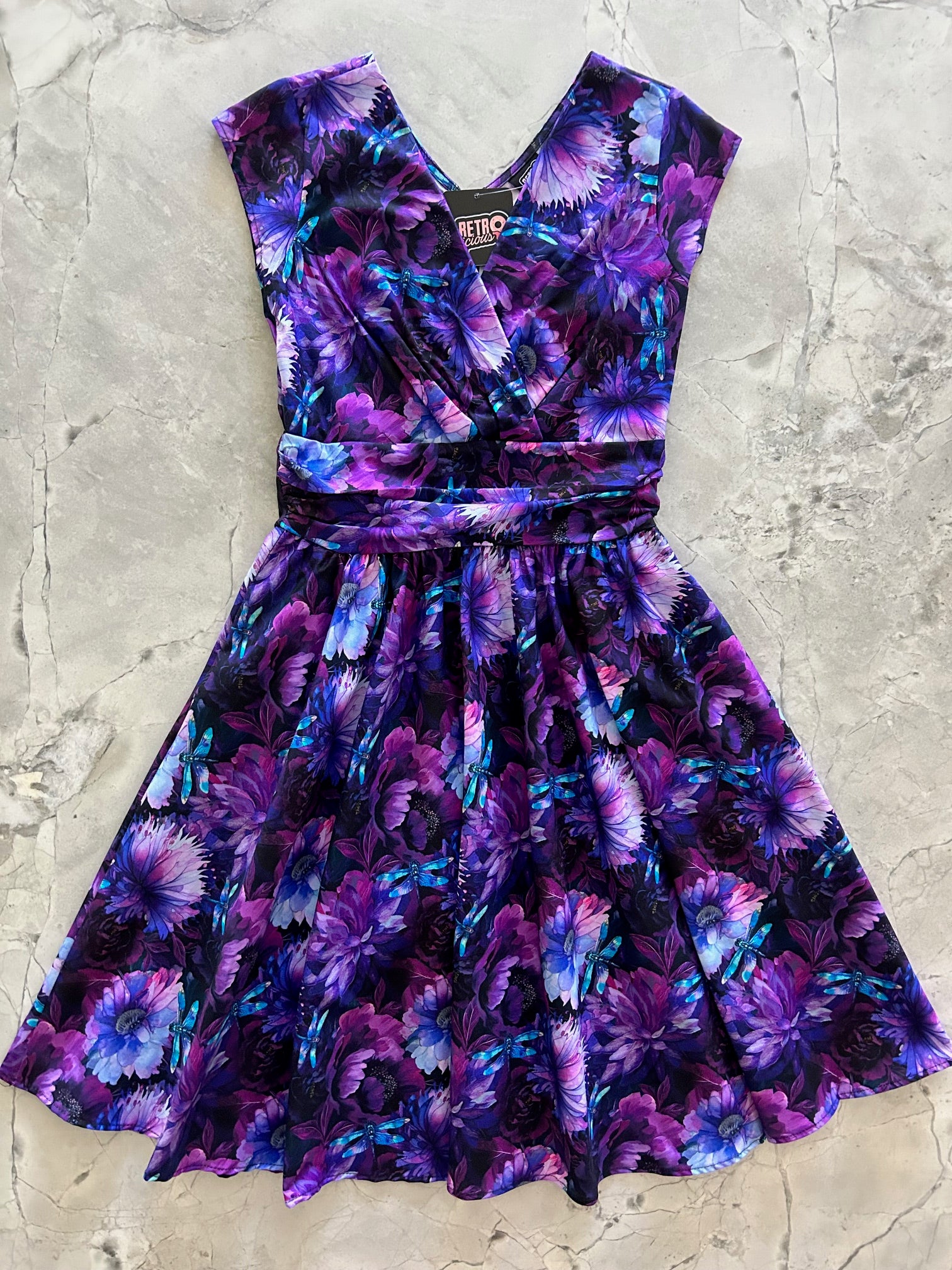 flatly of dragonfly floral greta dress