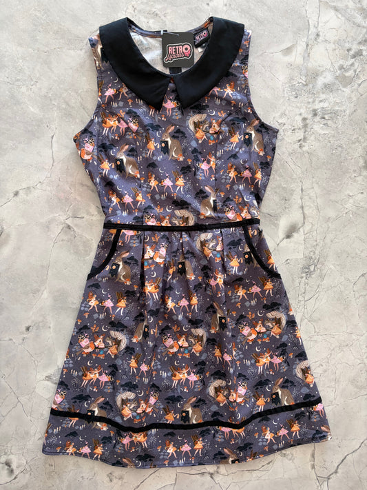 flatlay of fairies collared dress