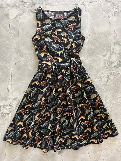 dino print vintage dress