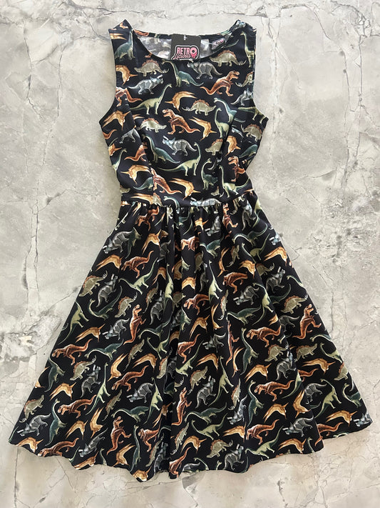 dino print vintage dress