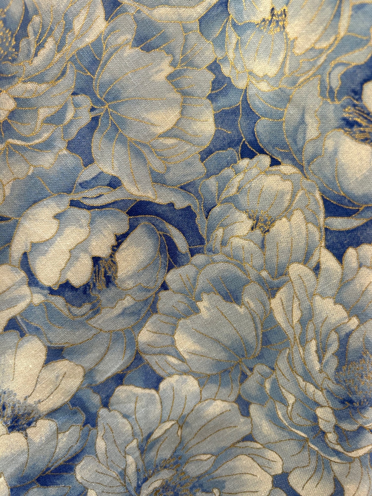 close up of the floral print 