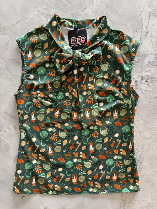 flatlay of campers bow top