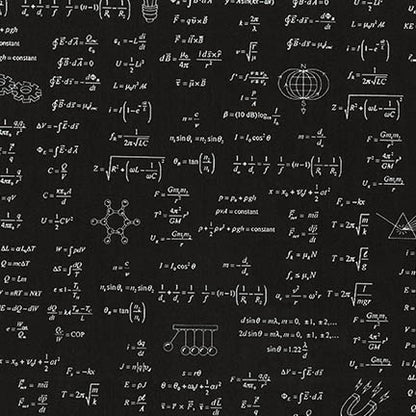 a swatch of our equations skater dress showing some of the equations close up