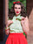 4792 Tomato Skater Skirt
