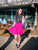 4854 Magenta Skater Skirt