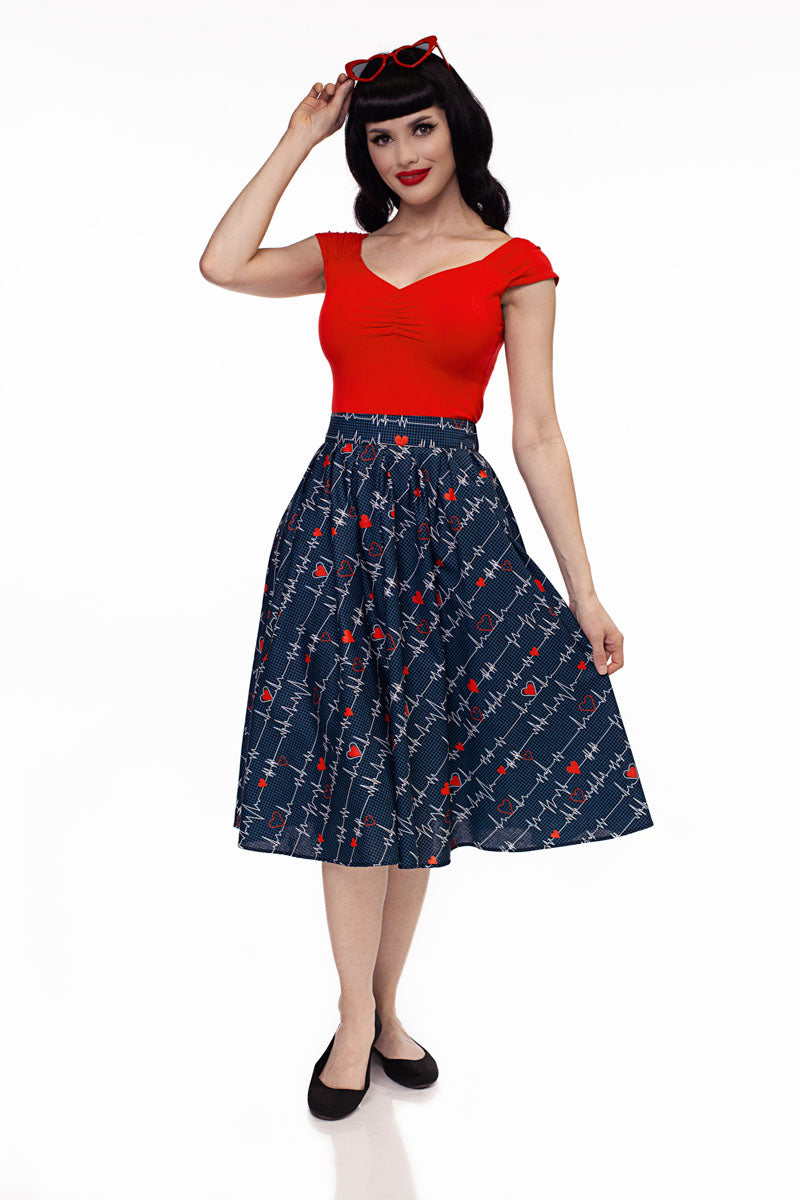 3986 Doris Skirt in Heartbreaker