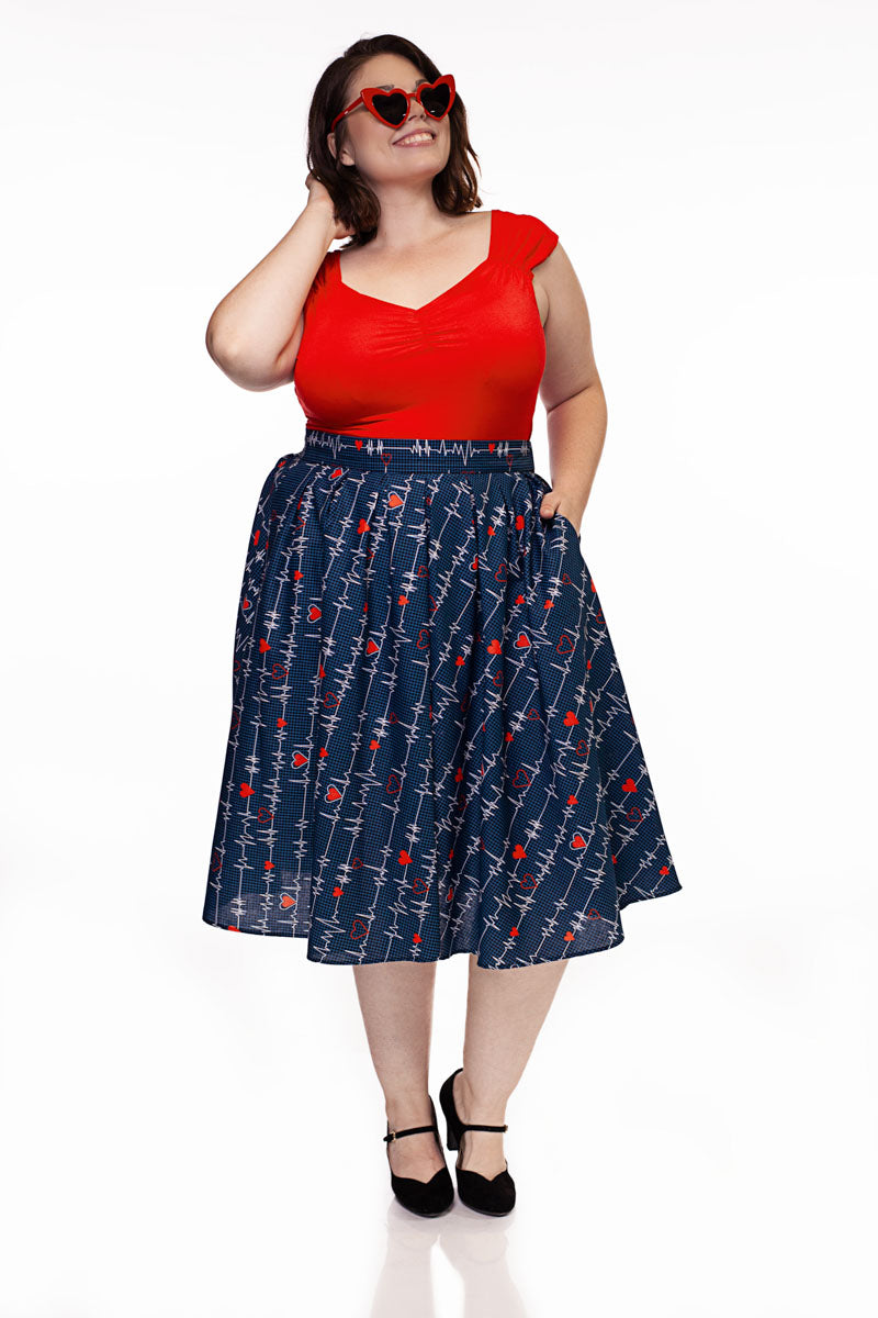 3986 Doris Skirt in Heartbreaker