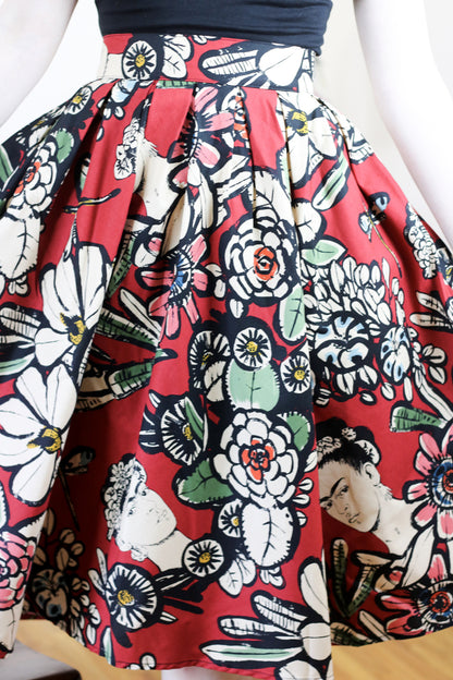 a close up image of our madison skirt in frida