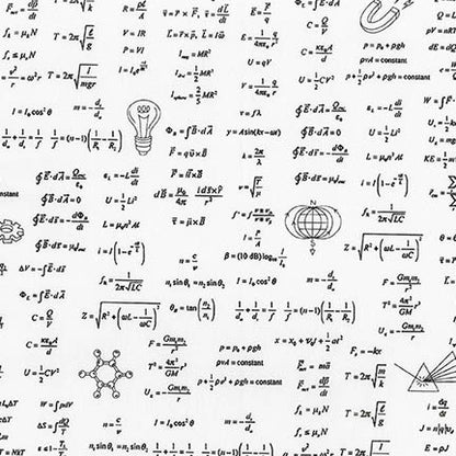 close up of fabric for our equations bow top
