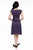 3971 Amelia Dress in Navy Stripes