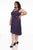 3971 Amelia Dress in Navy Stripes