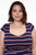 3971 Amelia Dress in Navy Stripes