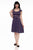 3971 Amelia Dress in Navy Stripes
