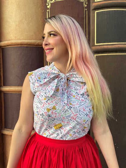 4998 Peggy Swing Skirt in Red